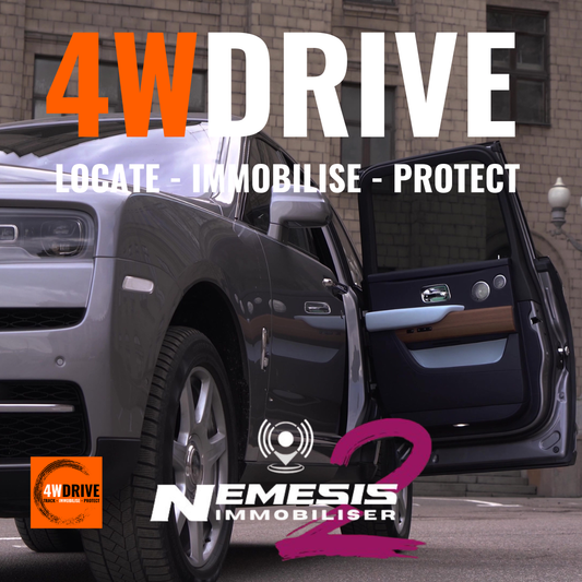ROlls Royce and Nemesis logos with 4wdrive logo