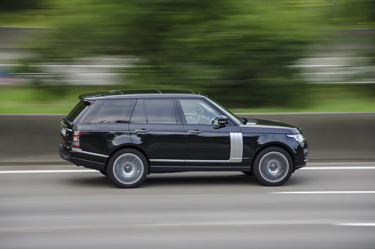 Range Rover Driving at speed