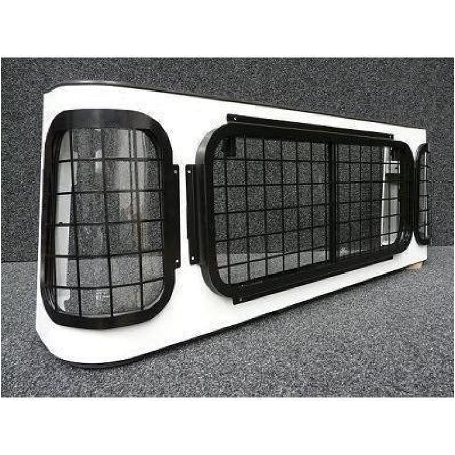 Truck cab single and double cab rear window grill set - LRD Track