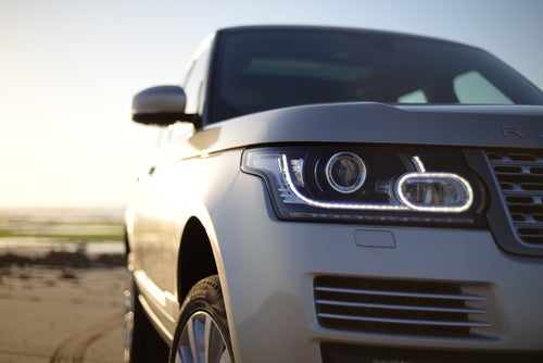 Silver Range Rover