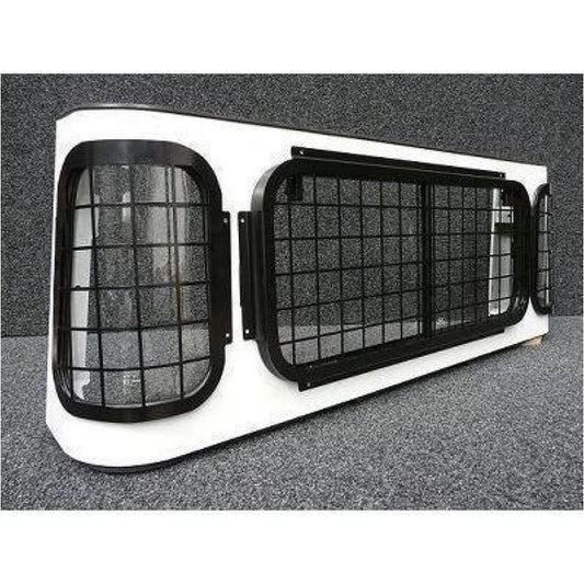 Truck cab single and double cab rear window grill set - LRD Track
