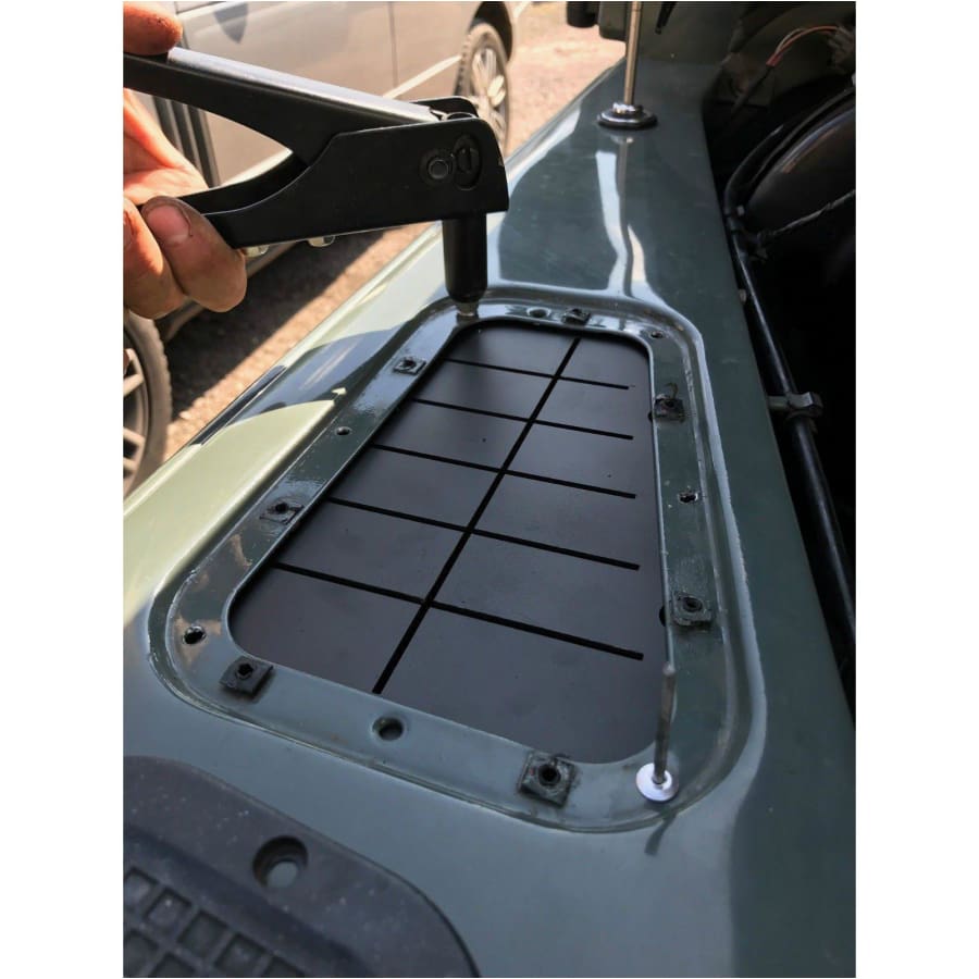 Wingtop bonnet release cable guard - LRD Track