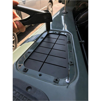 Wingtop bonnet release cable guard - LRD Track